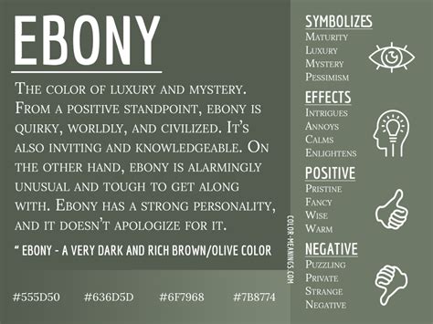 ebony meaning urban